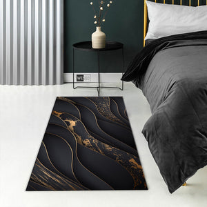 Black & Gold Marble Carpet