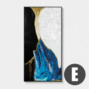 Blue Marble Abstract painting