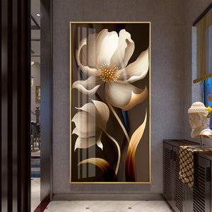 Black Golden Rose Butterfly Painting