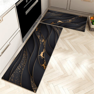 Black & Gold Marble Carpet